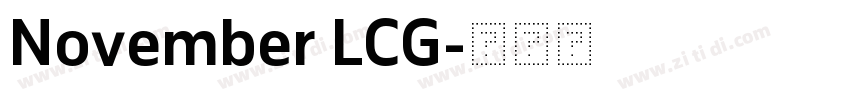November LCG字体转换